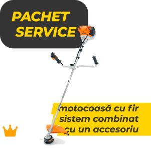Pachet service PREMIUM Motocoasa cu fir / Sistem combinat cu un accesoriu