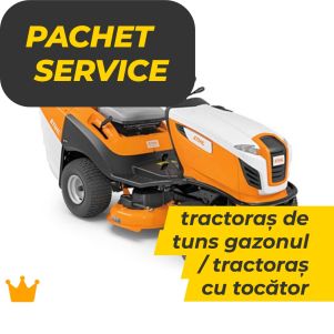 Pachet service PREMIUM Tractoras de tuns gazonul/ Tractoras cu tocator
