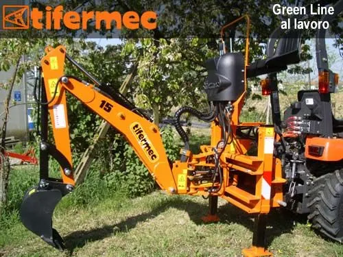 Retroexcavator Tifermec model Greenline, 13-15 CP - Magazia lu