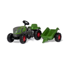 Tractor de jucarie pentru copii, cu pedale si remorca, Fendt Vario 516, Rolly Toys