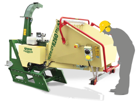 Tocator crengi si resturi vegetale R260, Negri, motor HONDA GX630, senilat, cu sistem multifunctional de control, NO STRESS