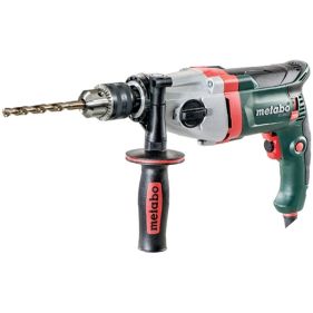 Masina de gaurit fara percutie Metabo BE 850-2, 850 W, mandrina cu cheie, 13 mm, 2 trepte viteza, carcasa angrenaj aluminiu, turatie reglabila