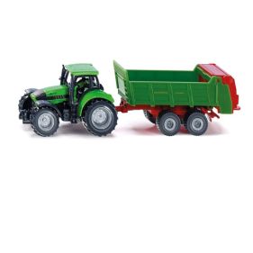 Mini tractor de jucarie Deutz Fahr cu distribuitor universal Siku