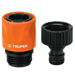Set cupla rapida  3/4” cu filet exterior si adaptor robinet 3/4” cu filet interior, Truper