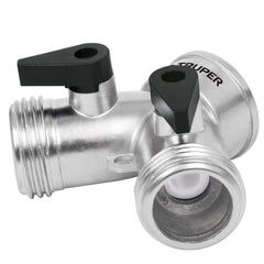 Ramificatie in y cromata, cu filet exterior 3/4 si valve, Truper