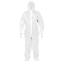 Combinezon de protectie, alb, cu fermoar, marimea XL - Truper