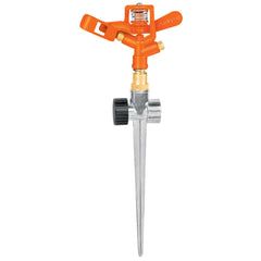 Aspersor pulsator, metal, cu spin,cu adaptor alama, 90° - 360°, raza 21M, Truper