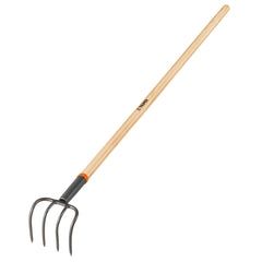 Cultivator cu 4 coarne, cu coada din lemn de 137 cm Truper