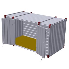 Container 4m cu usa dubla in lateral, 4m x 2m