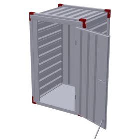 Container podea de otel cu usa simpla in lateral, 1m x 1,2m