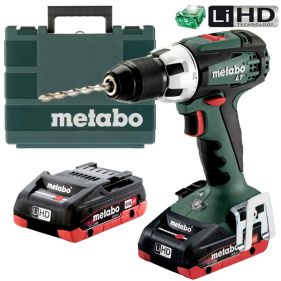 Masina de gaurit si insurubat cu 2 acumulatori Metabo BS 18 LT, LiHD, 18 V, 4 Ah, 60 Nm, led iluminare, valiza plastic