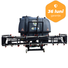 Erbicidator Bufer, Panter Basic, purtat, 800 litri lance 12 metri, ridicare si deschidere manuala si sistem de spalare bazin