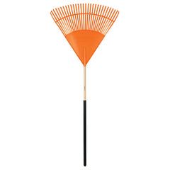 Grebla de frunze din plastic, robust, latime 79 cm, cu coada de lemn cu invelis confort, l 122 cm Truper
