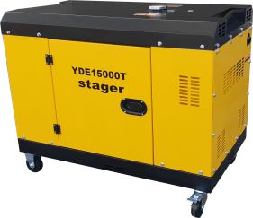 Generator curent electric diesel Stager YDE15000T 12kVA, monofazat