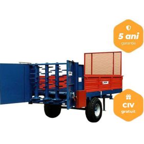 Remorca imprastiat gunoi Bicchi model BSV30-P, 5 Tone, franare pneumatica