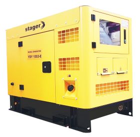 Generator insonorizat Stager YDY15S3-E, silent 1500rpm, diesel, trifazat