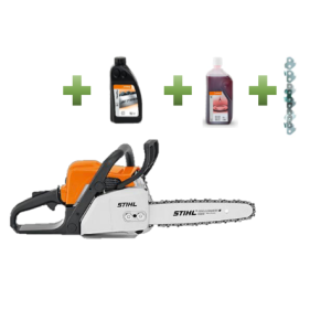 Pachet drujba STIHL MS 180 35cm 1.3mm + kit ulei 2T + ulei lant Forest Plus + lant
