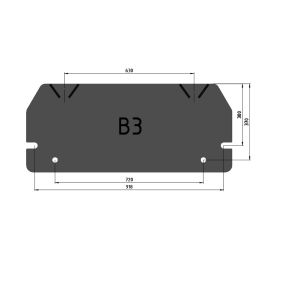 Placa de prindere tip B3 pentru Unimog