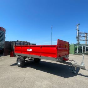 Remorca imprastiat gunoi Bicchi model BV60X, 8 Tone, franare pneumatica