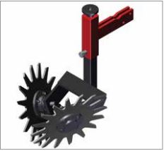 Imagine pentru Semanatoare pneumatica pentru porumb si plante prasitoare semitelescopica Bufer 6 randuri, buncar fertilizare jumbo de inox 1000 litri,  dublu disc la semanare si  fertilizare 