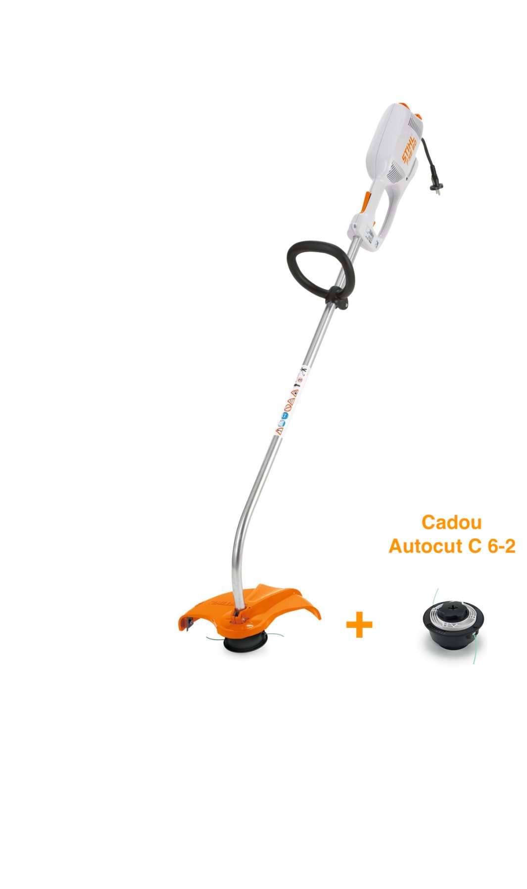 Imagine pentru PACHET PROMO trimmer gazon electric STIHL FSE 60 cu accesoriu cadou cap pentru cosit AutoCut C6-2